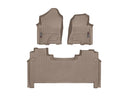 WeatherTech DigitalFit Floor Liners for 2022 2021 2020 2019 Ram 1500 [Covers Front & Rear Row, Tan] | 451428-1-3