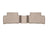 WeatherTech DigitalFit Floor Liners for Mercedes-Benz [Covers Rear (2nd) Row, Tan] | 4514612