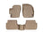 WeatherTech DigitalFit Floor Liners for 2009 2008 2007 2006 2005 2004 Mazda 3 [Covers Front & Rear Row, Tan] | 45147-1-2