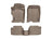 WeatherTech DigitalFit Floor Liners for 2012 2011 2010 2009 2008 Honda Accord [Covers Front & Rear Row, Tan] | 45148-1-3