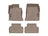 WeatherTech DigitalFit Floor Liners for 2021 2020 2019 Genesis G70 [Covers Front & Rear Row, Tan] | 4514831-4514792