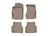 WeatherTech DigitalFit Floor Liners for Audi [Covers Front & Rear Row, Tan] | 451511-1-2