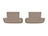 WeatherTech DigitalFit Floor Liners for BMW [Covers Rear (2nd) Row, Tan] | 4515122