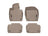 WeatherTech DigitalFit Floor Liners for 2022 2021 2020 2019 Volvo S60 [Covers Front & Rear Row, Tan] | 451525-1-3