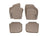 WeatherTech DigitalFit Floor Liners for 2022 2021 2020 Volkswagen Passat [Covers Front & Rear Row, Tan] | 4515281-453842