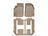 WeatherTech DigitalFit Floor Liners for 2015 2014 2013 2012 2011 2010 2009 2008 2007 Mazda CX-9 [Covers Front & Rear Row, Tan] | 45153-1-2