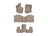 WeatherTech DigitalFit Floor Liners for Mercedes-Benz [Covers 1st 2nd & 3rd Row, Tan] | 4515331-451595-3-4