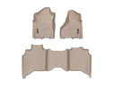 WeatherTech DigitalFit Floor Liners for 2500/3500 [Covers Front & Rear Row, Tan] | 451545-1-2