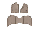 WeatherTech DigitalFit Floor Liners for 2500/3500 [Covers Front & Rear Row, Tan] | 451545-1-4