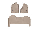 WeatherTech DigitalFit Floor Liners for 2500/3500 [Covers Front & Rear Row, Tan] | 451545-1-5