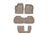WeatherTech DigitalFit Floor Liners for 2021 2020 Cadillac XT6 [Covers 1st 2nd & 3rd Row, Tan] | 4515741-451080-2-4
