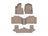 WeatherTech DigitalFit Floor Liners for 2021 2020 Ford Explorer [Covers 1st 2nd & 3rd Row, Tan] | 451575-1-2-4