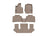 WeatherTech DigitalFit Floor Liners for 2022 2021 2020 Lincoln Aviator [Covers Front & Both Rear Rows, Tan] | 451576-1-2-3
