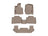 WeatherTech DigitalFit Floor Liners for 2022 2021 2020 Lincoln Aviator [Covers Front & Both Rear Rows, Tan] | 451576-1-2-4