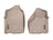 WeatherTech DigitalFit Floor Liners for 2500/3500 [Covers Front Row, Tan] | 4515801