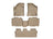WeatherTech DigitalFit Floor Liners for 2012 2011 2010 2009 2008 2007 Hyundai Veracruz [Covers Front & Both Rear Rows, Tan] | 45159-1-2-3