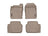 WeatherTech DigitalFit Floor Liners for 2019 2018 2017 2016 2015 2014 Ford Fiesta [Covers Front & Rear Row, Tan] | 4516021-453233