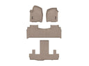 WeatherTech DigitalFit Floor Liners for Escalade ESV/Yukon XL [Covers 1st 2nd & 3rd Row, Tan] | 451632-1-2-5