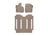 WeatherTech DigitalFit Floor Liners for 2022 2021 Toyota Sienna [Covers 1st 2nd & 3rd Row, Tan] | 451641-1-2
