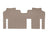 WeatherTech DigitalFit Floor Liners for 2022 2021 Toyota Sienna [Covers Rear (2nd) Row, Tan] | 4516413