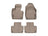 WeatherTech DigitalFit Floor Liners for 2022 2021 Genesis G80 [Covers Front & Rear Row, Tan] | 451659-1-2