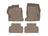 WeatherTech DigitalFit Floor Liners for 2022 2021 2020 2019 Genesis G70 [Covers Front & Rear Row, Tan] | 4516941-4514792
