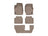 WeatherTech DigitalFit Floor Liners for 2022 2021 Jeep Grand Cherokee L [Covers 1st 2nd & 3rd Row, Tan] | 451696-1-2-4