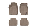 WeatherTech DigitalFit Floor Liners for 2022 2021 Jeep Grand Cherokee L [Covers Front & Rear Row, Tan] | 451696-1-2