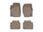 WeatherTech DigitalFit Floor Liners for 2022 2021 Jeep Grand Cherokee L [Covers Front & Rear Row, Tan] | 451696-1-2