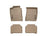 WeatherTech DigitalFit Floor Liners for Mercedes-Benz [Covers Front & Rear Row, Tan] | 451731-450882