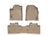 WeatherTech DigitalFit Floor Liners for 2015 2014 2013 2012 2011 2010 2009 Honda Pilot [Covers Front & Rear Row, Tan] | 45174-1-2