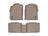 WeatherTech DigitalFit Floor Liners for 2011 2010 2009 2008 Toyota Tacoma [Covers Front & Rear Row, Tan] | 451781-450212