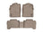WeatherTech DigitalFit Floor Liners for 2011 2010 2009 2008 Toyota Tacoma [Covers Front & Rear Row, Tan] | 451781-450213