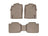 WeatherTech DigitalFit Floor Liners for 2011 2010 2009 2008 Toyota Tacoma [Covers Front & Rear Row, Tan] | 451781-450214