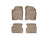 WeatherTech DigitalFit Floor Liners for 2011 2010 2009 2008 Ford Focus [Covers Front & Rear Row, Tan] | 45190-1-2