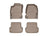 WeatherTech DigitalFit Floor Liners for Audi [Covers Front & Rear Row, Tan] | 45194-1-2