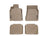 WeatherTech DigitalFit Floor Liners for 2012 2011 2010 2009 2008 2007 Lexus LS460 [Covers Front & Rear Row, Tan] | 45207-1-2