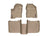 WeatherTech DigitalFit Floor Liners for 2010 2009 Ford Flex [Covers Front & Rear Row, Tan] | 45208-1-2