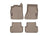 WeatherTech DigitalFit Floor Liners for Audi [Covers Front & Rear Row, Tan] | 45212-1-2