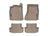 WeatherTech DigitalFit Floor Liners for Audi [Covers Front & Rear Row, Tan] | 45212-1-3