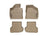 WeatherTech DigitalFit Floor Liners for A3/A3 Quattro [Covers Front & Rear Row, Tan] | 45218-1-2