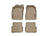 WeatherTech DigitalFit Floor Liners for Audi [Covers Front & Rear Row, Tan] | 45219-1-2