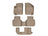WeatherTech DigitalFit Floor Liners for 2011 2010 2009 Dodge Journey [Covers Front & Both Rear Rows, Tan] | 45224-1-2-3