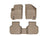 WeatherTech DigitalFit Floor Liners for 2011 2010 2009 Dodge Journey [Covers Front & Rear Row, Tan] | 45224-1-2