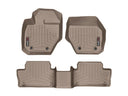 WeatherTech DigitalFit Floor Liners for 2017 2016 2015 2014 2013 2012 2011 2010 Volvo XC60 [Covers Front & Rear Row, Tan] | 45234-1-2