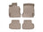 WeatherTech DigitalFit Floor Liners for 740i/750i [Covers Front & Rear Row, Tan] | 45242-1-4