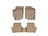 WeatherTech DigitalFit Floor Liners for 2011 2010 2009 2008 2007 2006 Hyundai Accent [Covers Front & Rear Row, Tan] | 45250-1-2