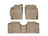 WeatherTech DigitalFit Floor Liners for 2011 2010 Toyota Prius [Covers Front & Rear Row, Tan] | 45256-1-2