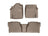 WeatherTech DigitalFit Floor Liners for 2011 2010 2009 2008 2007 Toyota Tundra [Covers Front & Rear Row, Tan] | 452771-450932