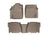 WeatherTech DigitalFit Floor Liners for 2011 2010 2009 2008 2007 Toyota Tundra [Covers Front & Rear Row, Tan] | 452771-450933